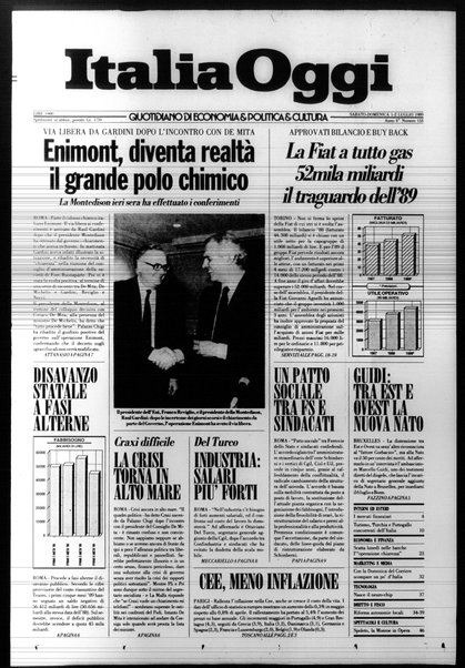 Italia oggi : quotidiano di economia finanza e politica